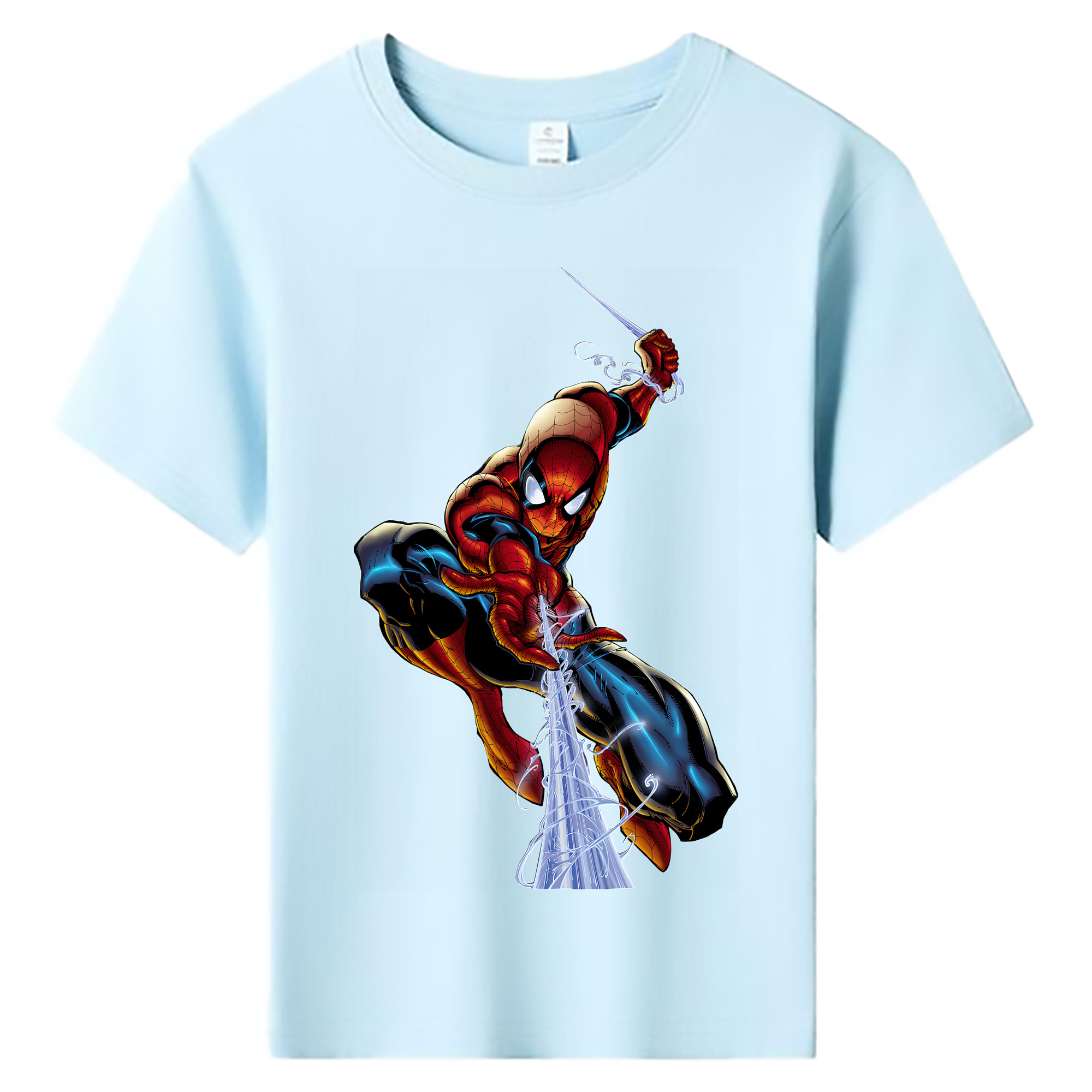 （画像用） Spider Man スパイダーマン 綿100％キッズTシャツ（フロントプリント）